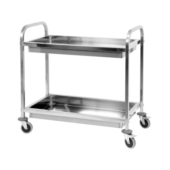 Медицинская тележка из нержавеющей стали для перевозки пищи