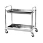 Медицинская тележка из нержавеющей стали для перевозки пищи