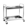 Медицинская тележка из нержавеющей стали для перевозки пищи